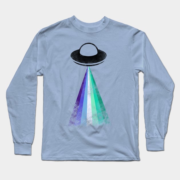 Gaylien Gay Pride UFO Long Sleeve T-Shirt by cactuscrust